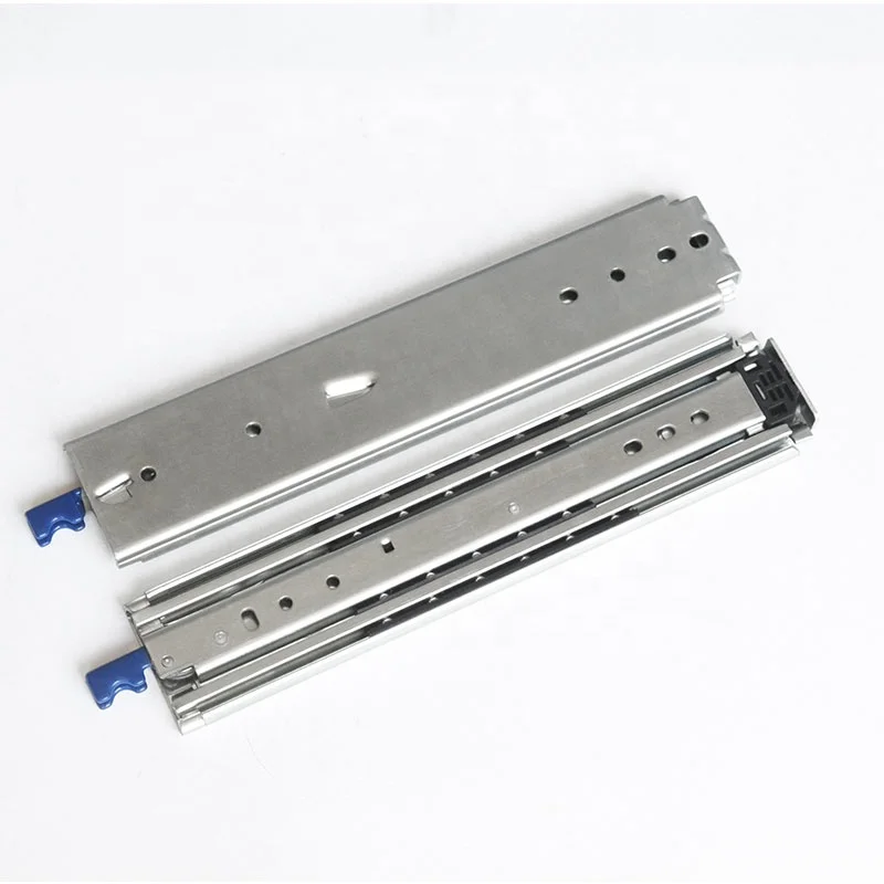 SNEIDA Heavy  76mm Full Extension Steel Load Channel Railer Drawer Slides 60inch 1500mm Factory Price 225kg Lock-in Lock-out