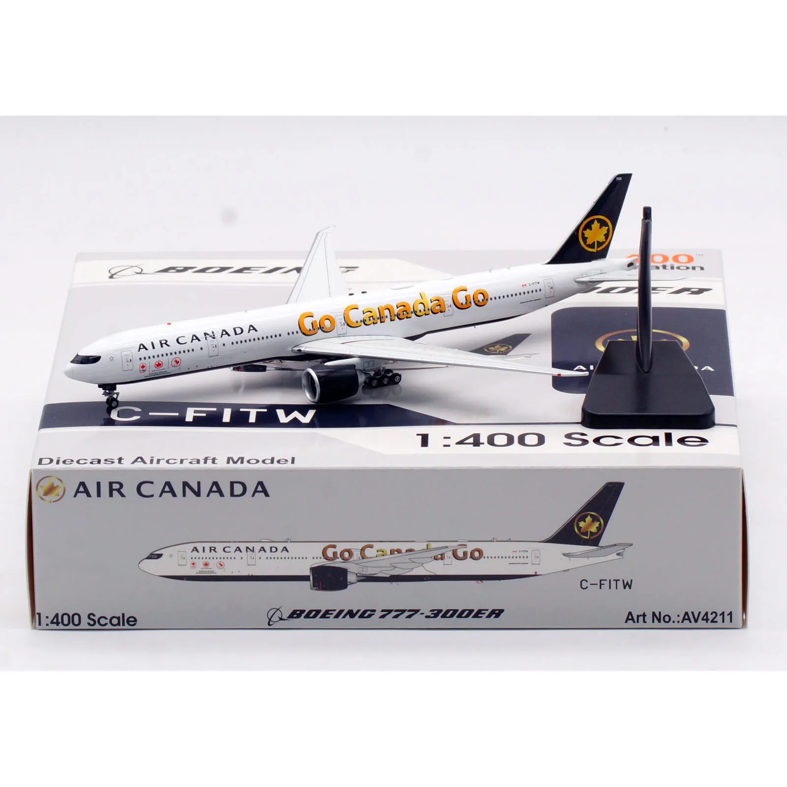 

AV4211 Коллекционный самолет из сплава в подарок авиация 1:400 Air Canada "StarAlliance" Boeing B777-300ER литой под давлением самолет реактивная модель C-FITW