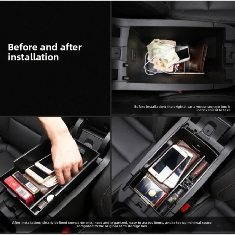 For Chevrolet Equinox 2018~2025 Car Center Console Armrest Box Storage Tray Sundries Tidying Organizer Case Interior Accessories view 4