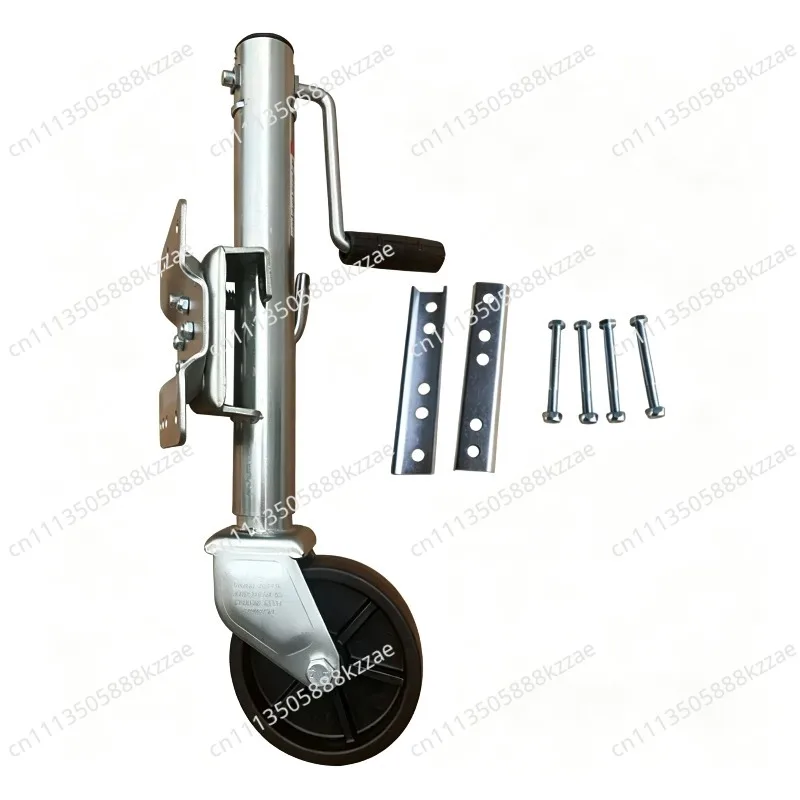 Solid Wheel Sidewind Round Swivel Trailer Jack With Bolt On Capacity  Jockey Wheel Boat RV Parts Accessories