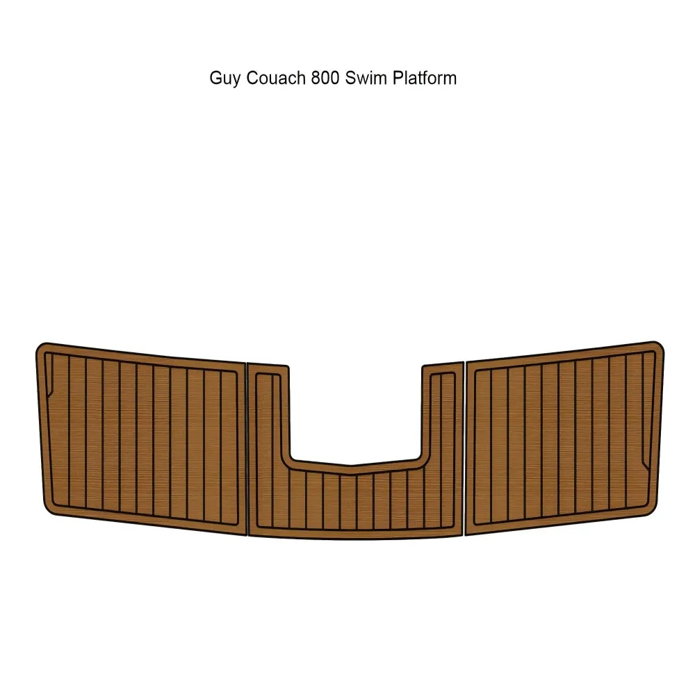 

Guy Couach 800 Swim Platform Boat EVA Faux Teak Deck Floor Pad SeaDek MarineMat Gatorstep Style Self Adhesive