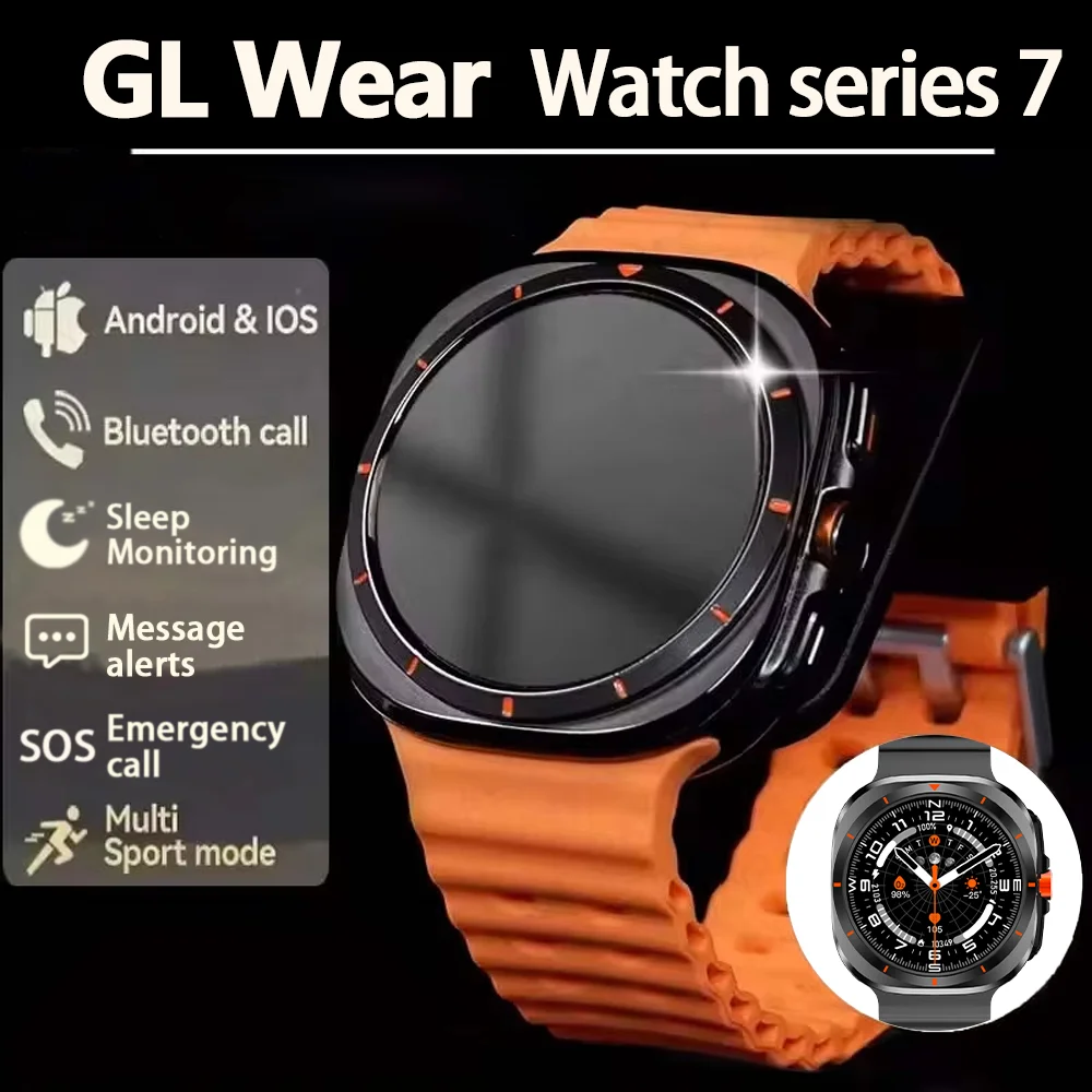 

G.L Wear 2025 Новые мужские умные часы Спорт на открытом воздухе Bluetooth Вызов Оповещение о сообщении Многопортовый режим Smartwatch