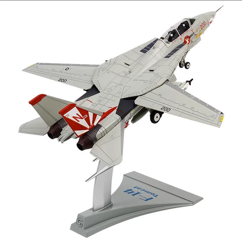 

Diecast American F-14A Militarized Combat Fighter Aircraft Alloy & Plastic Model 1:72 Scale Toy Gift Collection Simulation