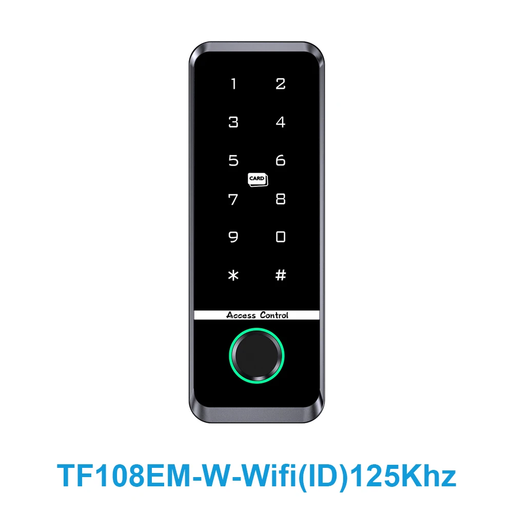 Asia-Teco WiFi Tuya App Smart Fingerprint Türschloss IC Kartenleser Access Controller Outdoor Tastatur Wasserdichte Tür Access Control System 3
