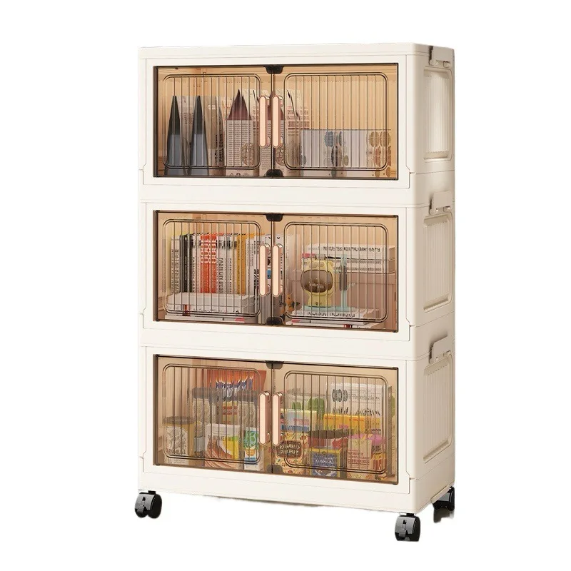 

Vertical pattern folding model, removable storage cabinet, sundry storage locker MJ mixed and matched model