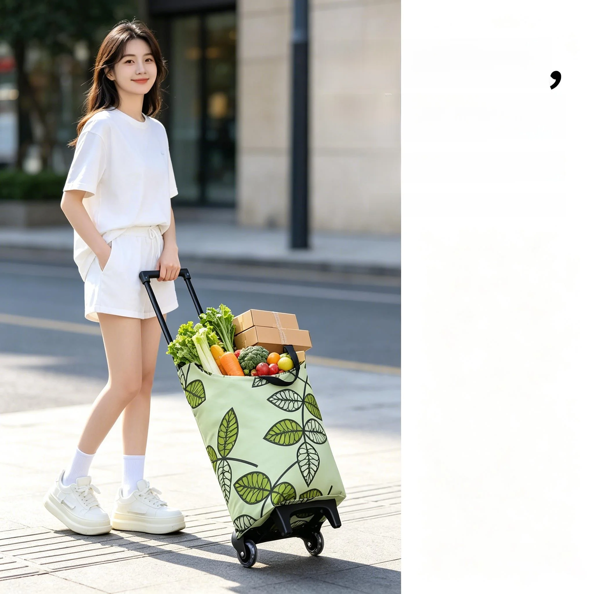 durable-lightweight-folding-shopping-cart-for-young-people-sturdy-utility-vehicle-stainless-steel-portable-market-basket