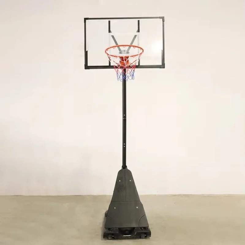 Adjustable Height Adult Portable Basketball Stand with Stable Frame and Net Court Equipment Hoops