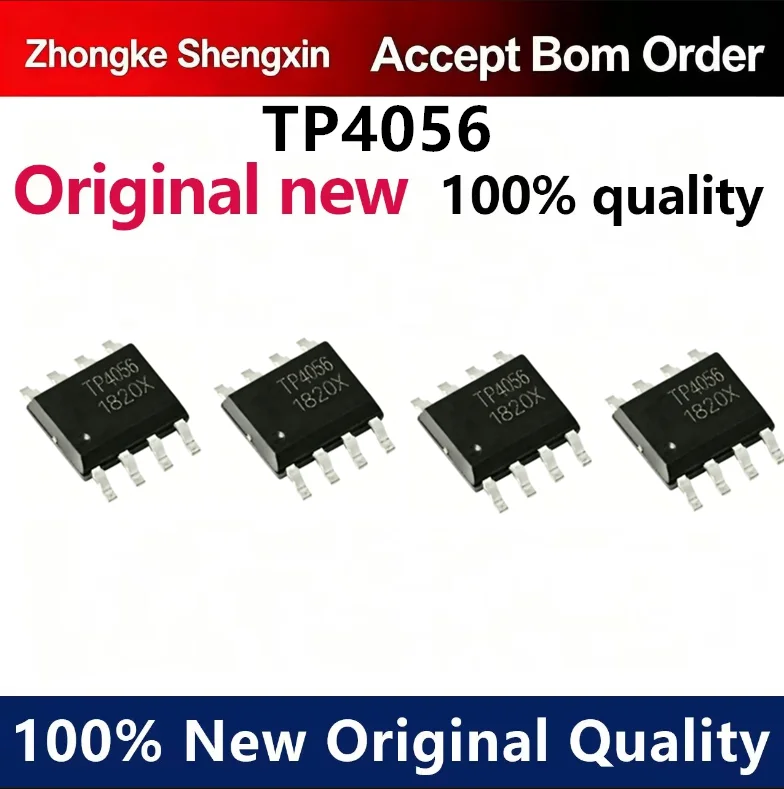 （5pcs-10pcs）Brand new original genuine TP4056 4056E 1A linear lithium-ion battery charger chip SOP-8