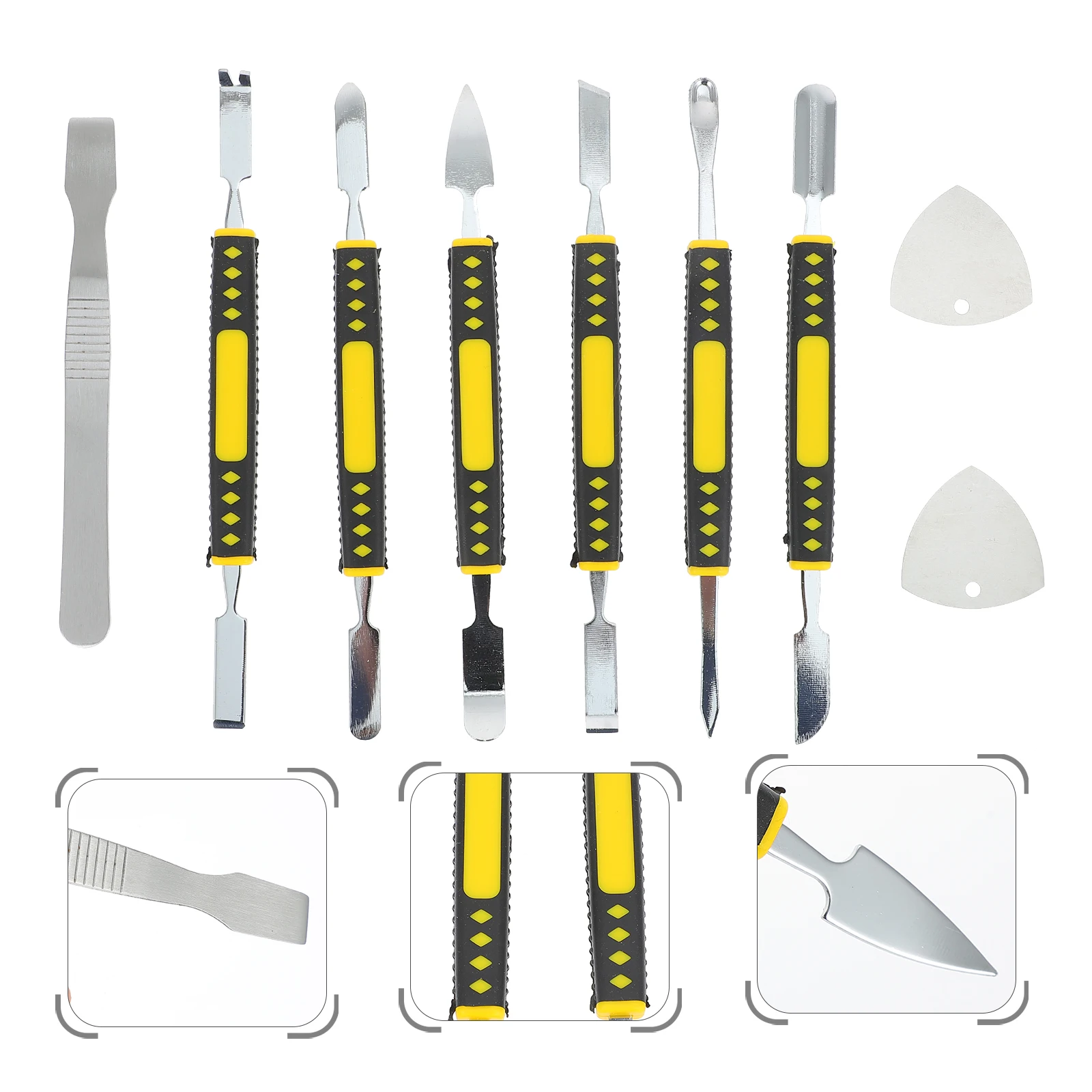 

1Set Professional Metal Crowbar Phone Repair Tool Kit High Hardness Toughness Non-Slip Handle Digital Products Maintenance