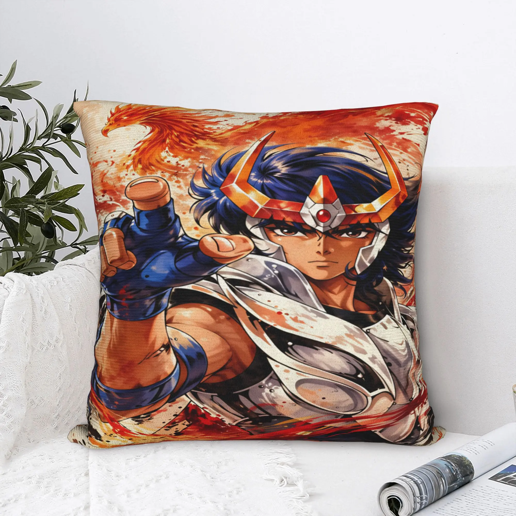 Saint Seiya Knights Z-Zodiac  Pillow Case  Comfy Pillow Cover Funny Cushion Cover For Living Room Bed Chair