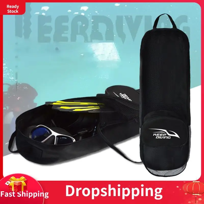 

Scuba Diving Bag With Pocket Dive Mesh Backpack Carry Storage Bag for Diving Snorkeling Gear Fins Flippers Goggles Mask Hot