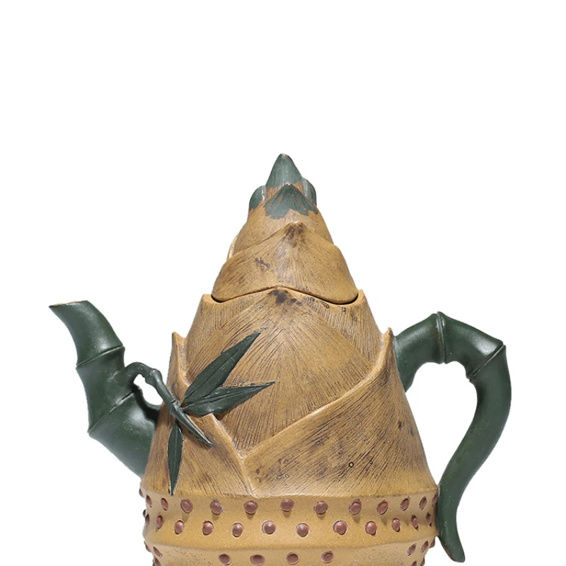 Pure Handmade Household Tea Set, Original Mine Old Section Mud Bamboo