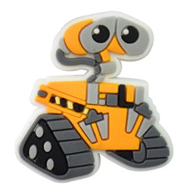 Cute Robot Shoe Charms Decoration for  Pin Accessories Charms Bracelet Wristband DIY Shoe Party Gifts