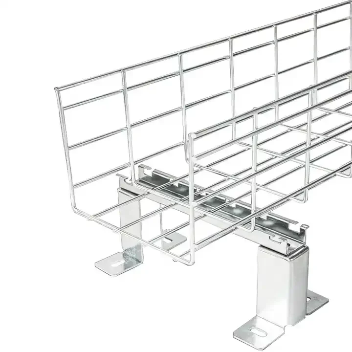 Export Quality Metal Cable Groove Hot Dip Galvanized Cable Tray Aluminum Electrical Outdoor Basket Mesh Cable Tray