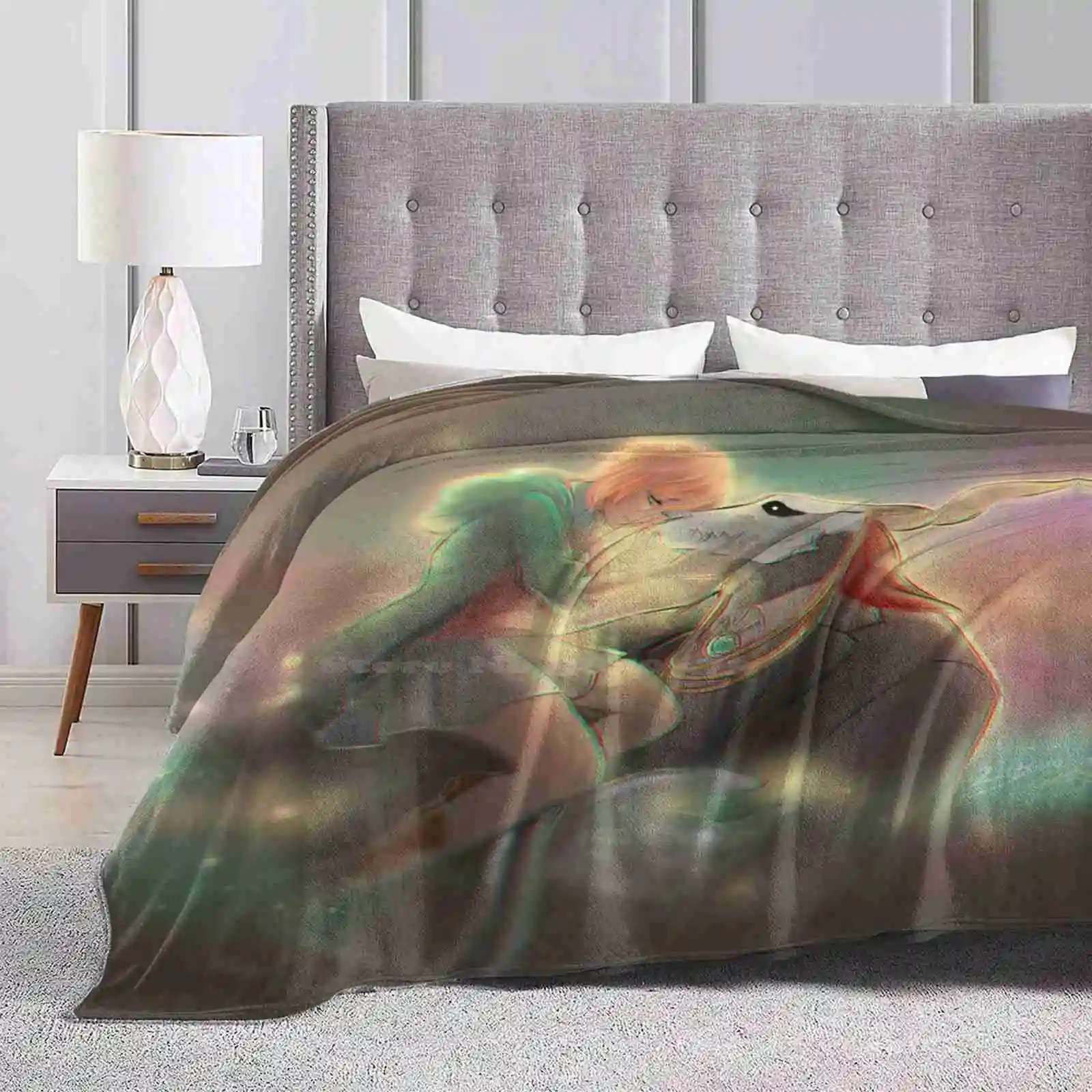 The Ancient Magus Bride Super Warm Soft Blankets Throw On Sofa/Bed/Travel The Ancient Magus Bride Elias Ainsworth Anime