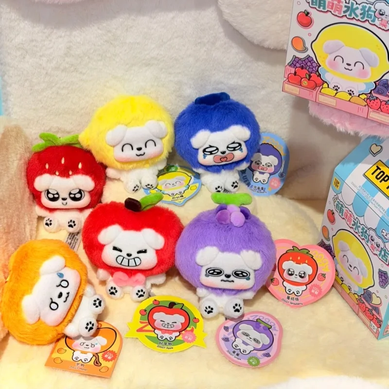 

TOPTOY Zoggy Fruit Shop Series Cute Dog Plush Keychain Blind Box Stuffed Puppy Plush Collectors Doll Bag Pendant Gift Girl Toys