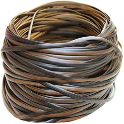 Coffee Gradient Plastic Rattan Woven Rattan 10m DIY Rattan Woven Materia