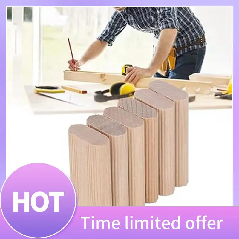 

B69C 50 шт. 10 мм деревянные дюбельные соединители домино, заглушки из бука, соединители для сращивания деревообрабатывающей мебели, простая установка
