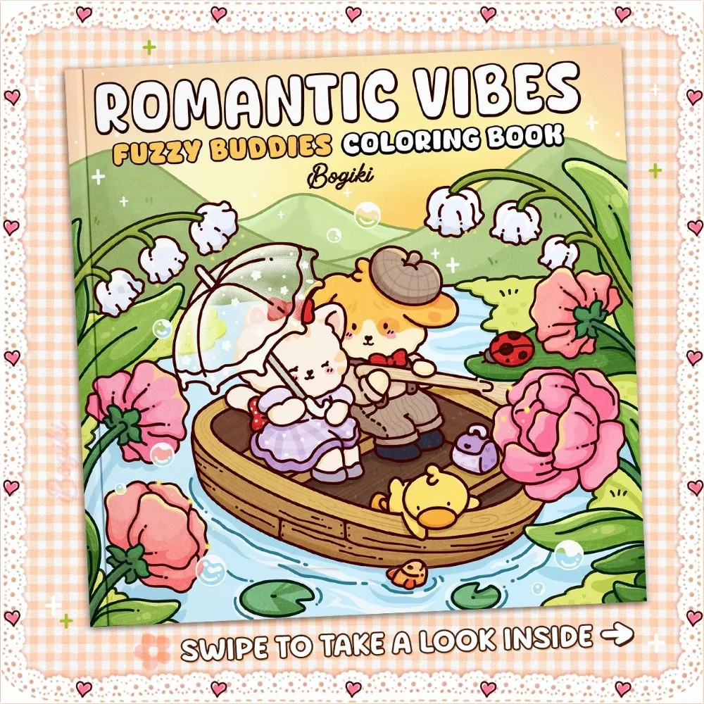 Livro de colorir de desenho animado fofo, pintura educacional, presente, graffiti, livro de pintura, alívio do estresse, bolso para adultos e adolescentes