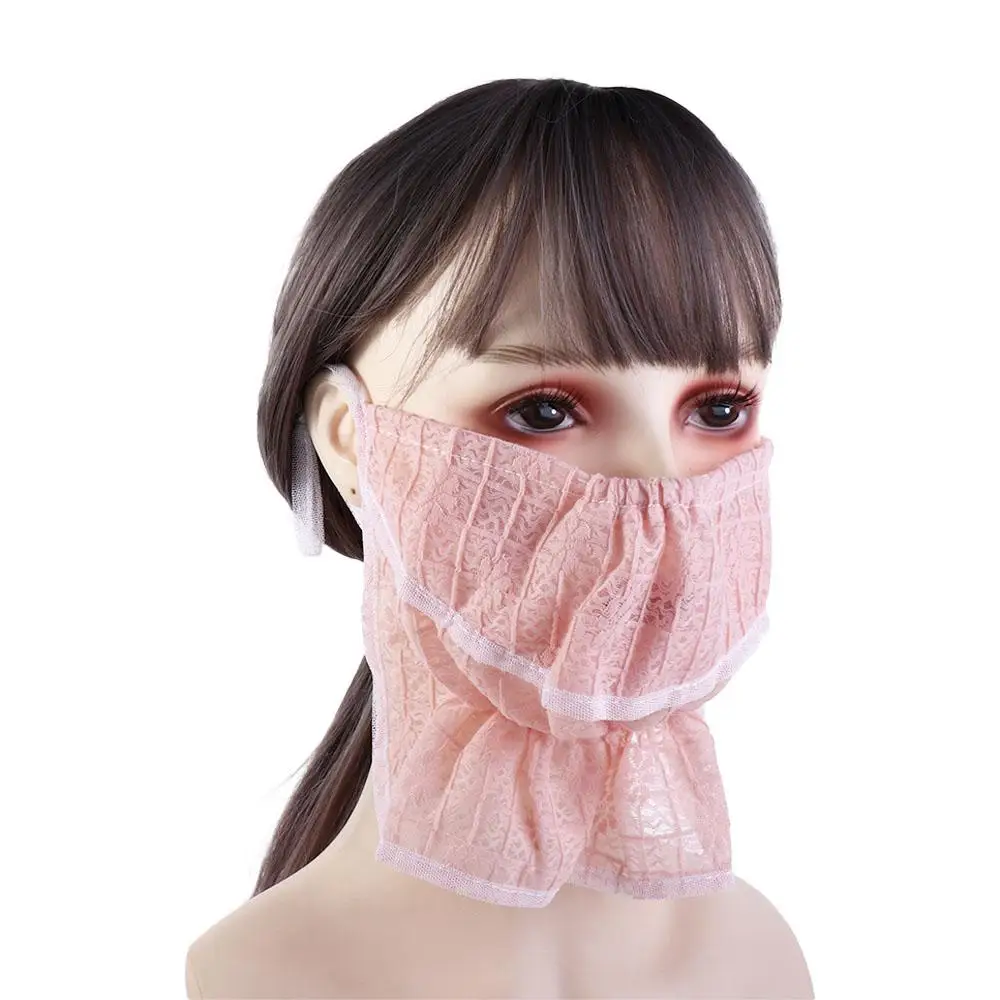 

Lace Summer For Women Sun UV Protection Face Scarves Outdoor Anti-uv Face Cover Sunscreen Veil Face Scarf Sunscreen Mask