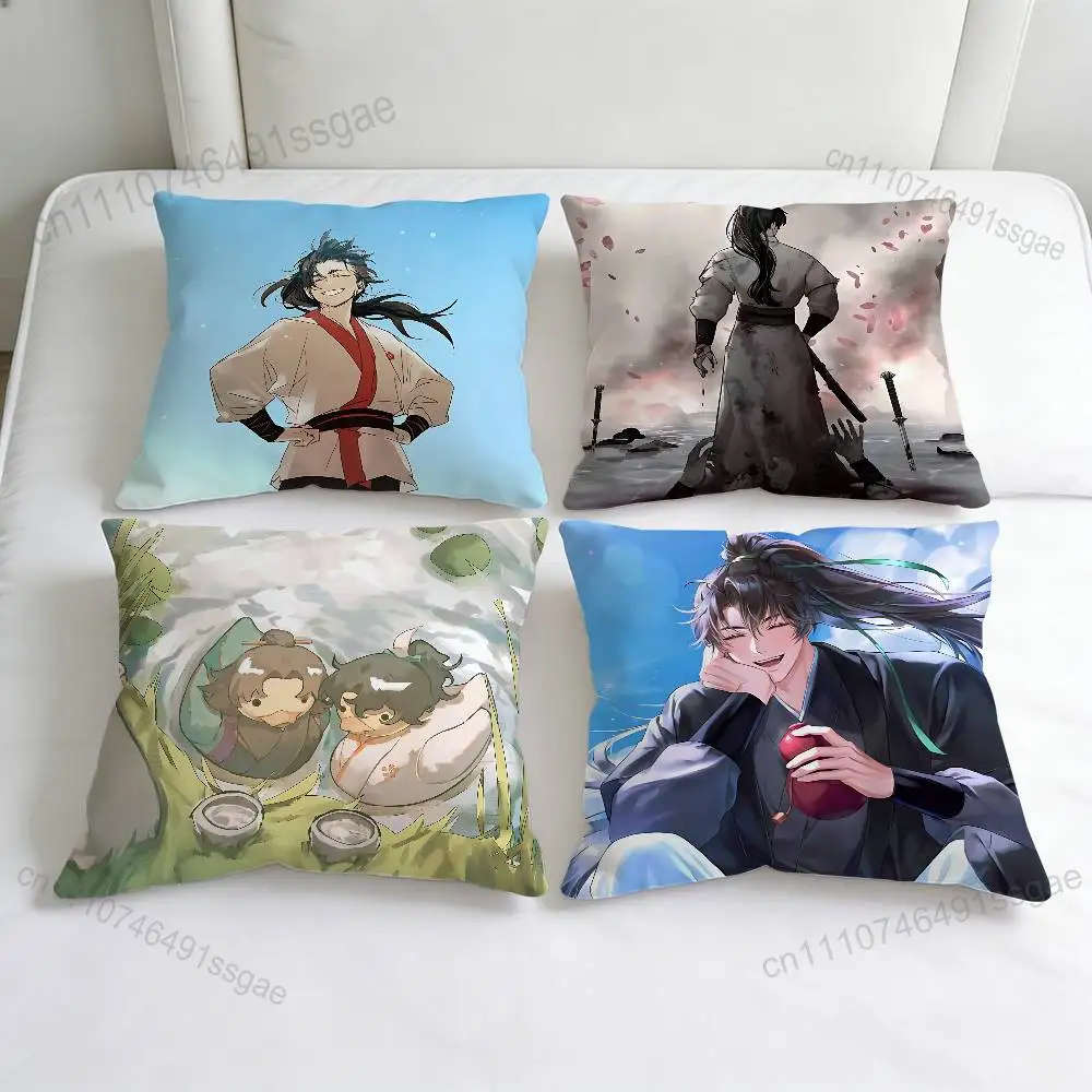 Return of Blossoming Blade Decorative Square Pillow Cover Soft & Comfortable Pillow Case Sofa Bed Home Decoration