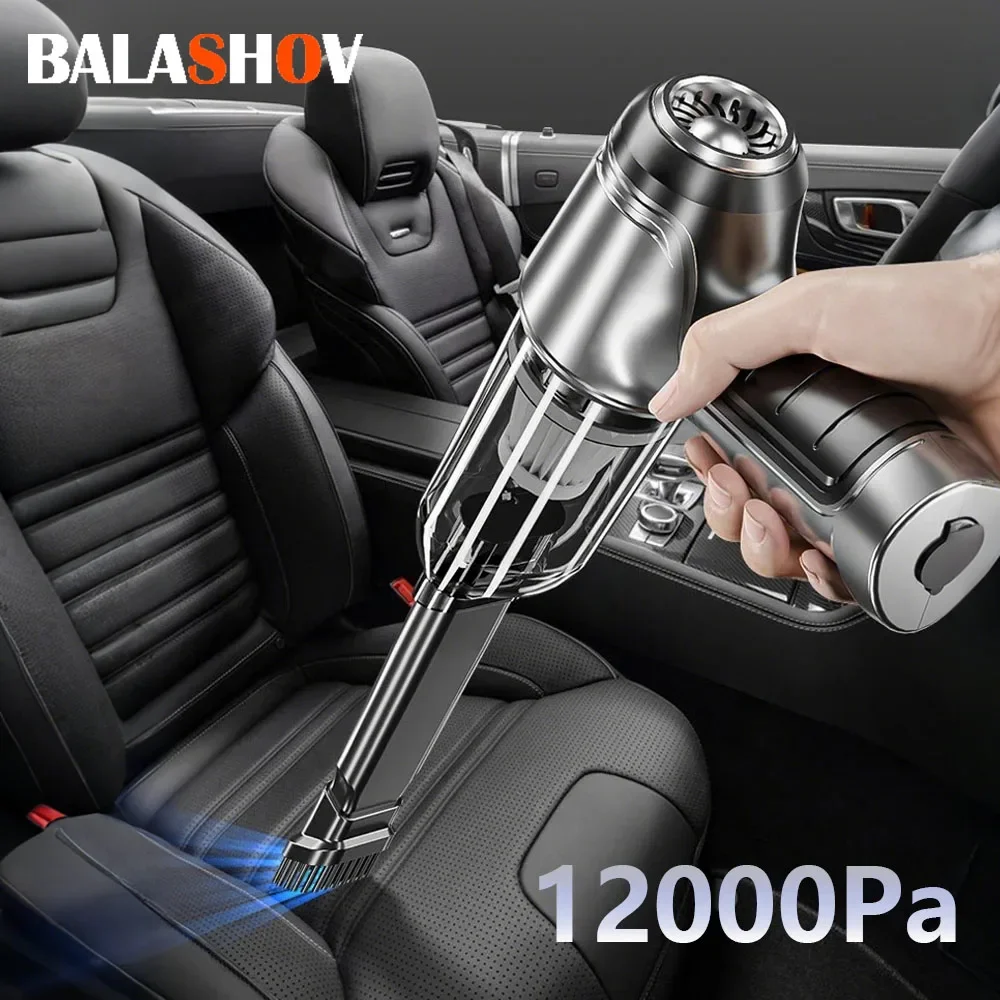 

12000PA Brushless Car Vacuum Cleaner Cordless Handheld Auto Vacuum Home & Car Dual Use Mini Vacuum Cleaner with Builtin Battrery