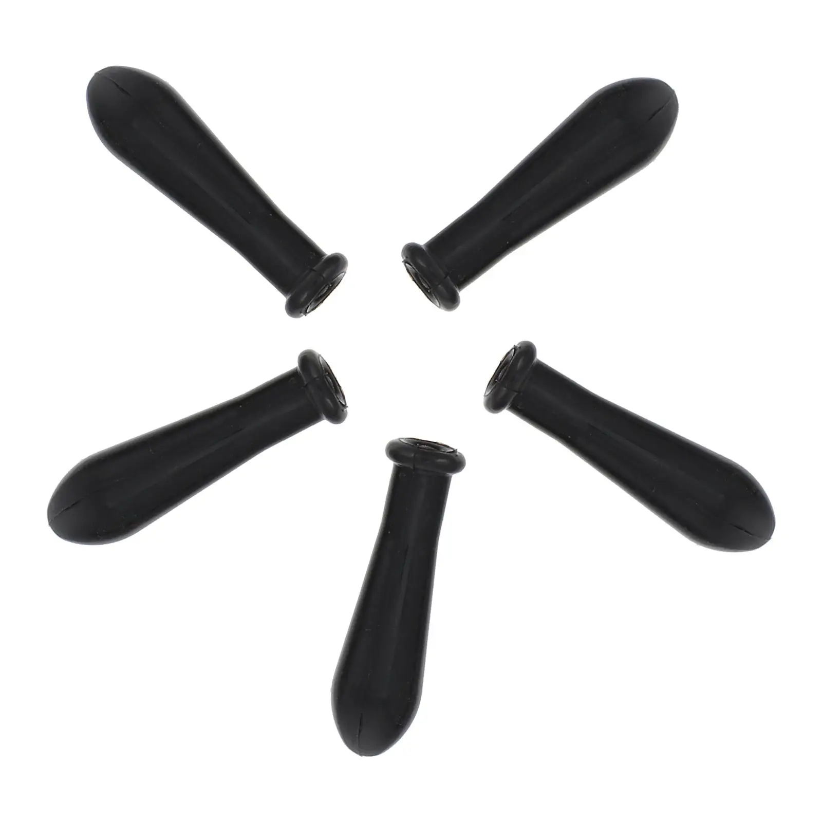 5Pcs Tips Silicone Material Pipette Tip Black Suction Caps Disposable Dropper Cap for Experiment Graduated Dropper