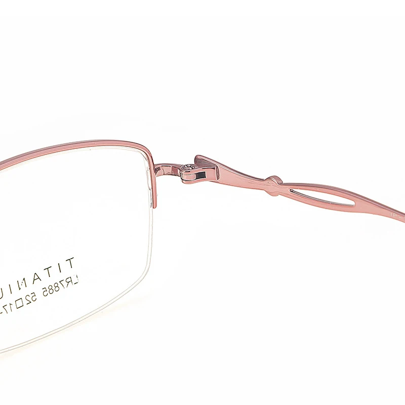 BCLEAR Ultra-light Fashion Pure Titanium Women Myopia Presbyopic Eyewear Slim Comfortable Optical Glasses Frame Red Pink Purple
