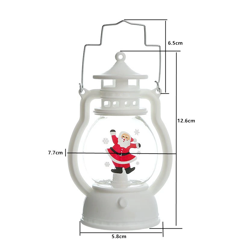 Portable Christmas Led Lantern Santa Snowman Ornaments Lights Home Christmas Xmas New Year Navidad Ornaments Gifts Party Lights