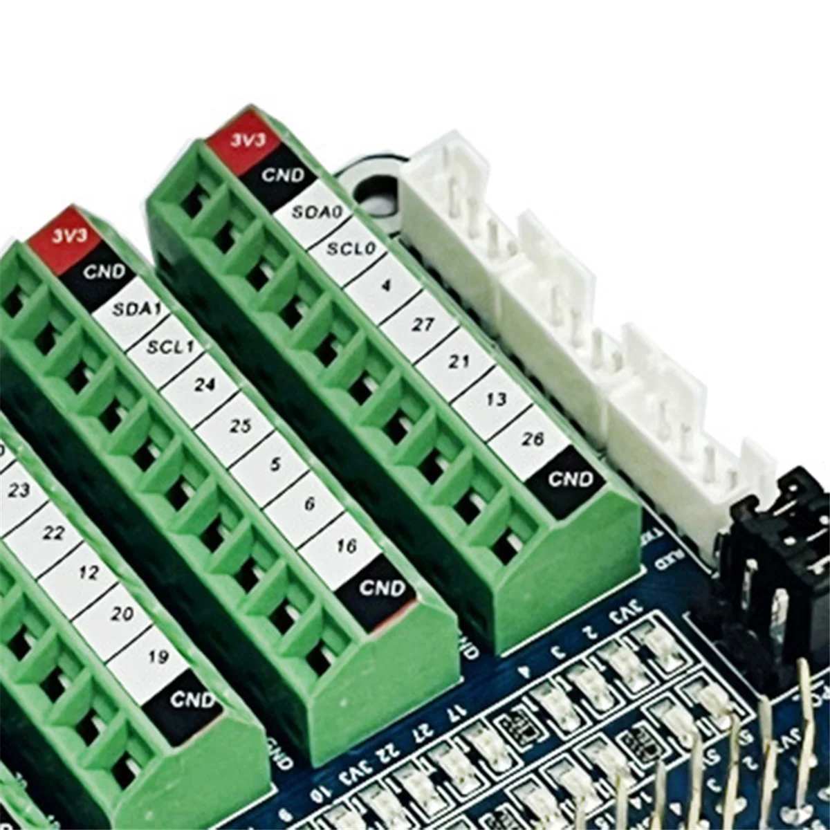 Placa de expansión ABGV PCF8591 LED GPIO IO prueba ADC/Sensor placa principiante para