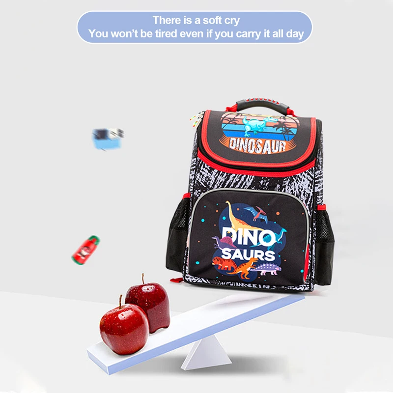 Cartoon Astronaut Shark Style Design School Bag Large Capacity Multipurpose Kid Travel Bag