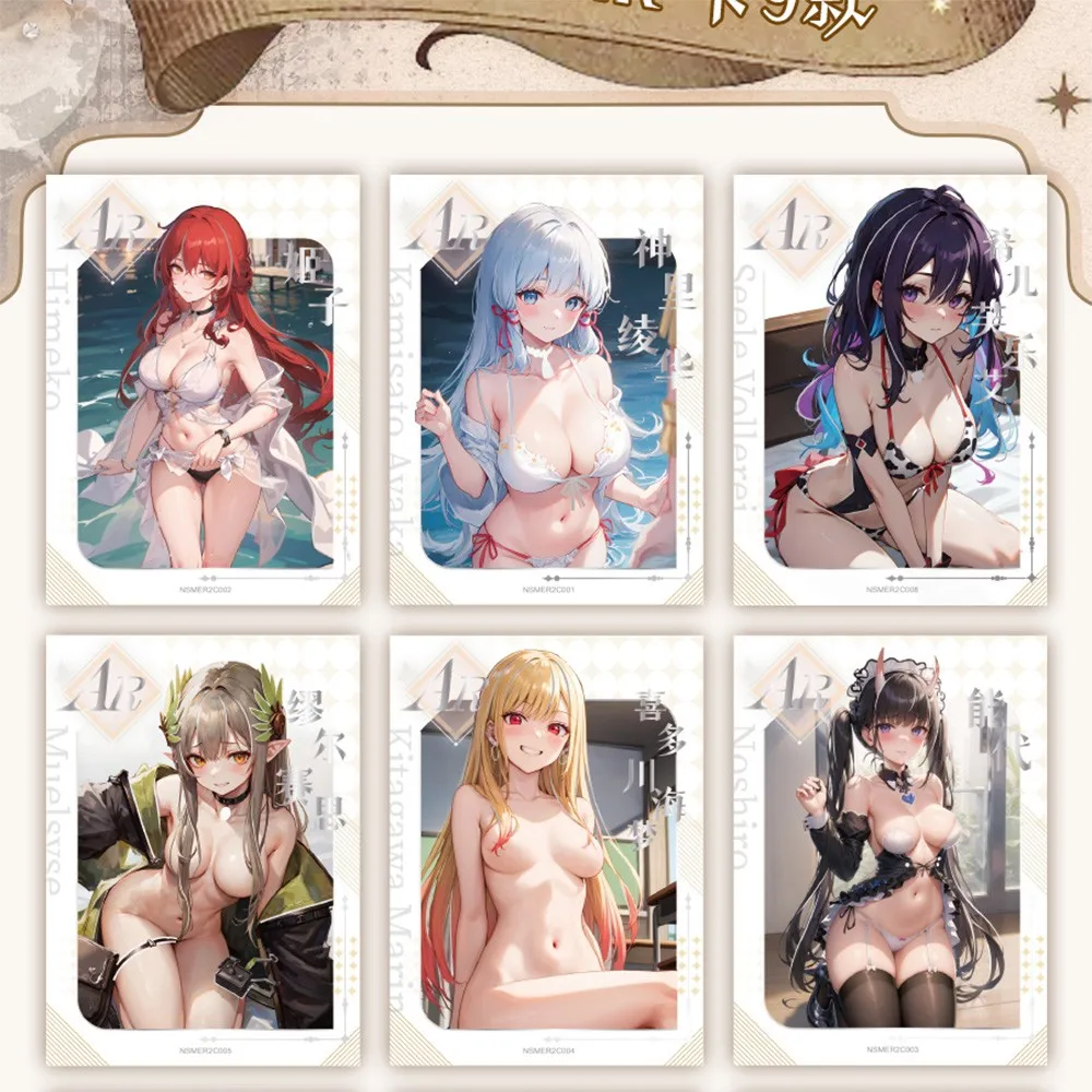 Newest Goddess Feast 5 Booster Box Goddess Story Collection Cards Anime Girl Party Swimsuit Bikini Child Kids Toys