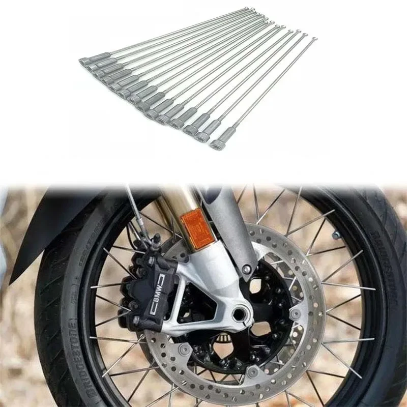 10pcs/lot Motorcycle Spokes 193mm 186mm 210mm For R1200GS/R1250GS/ADV Wheel Hub Steel Wire