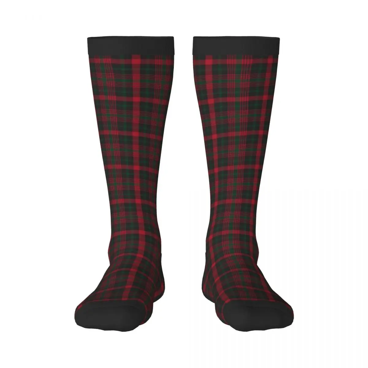 

Christmas Glen Plaid Textured Pattern Unisex High Socks for Men Women Autumn Winter