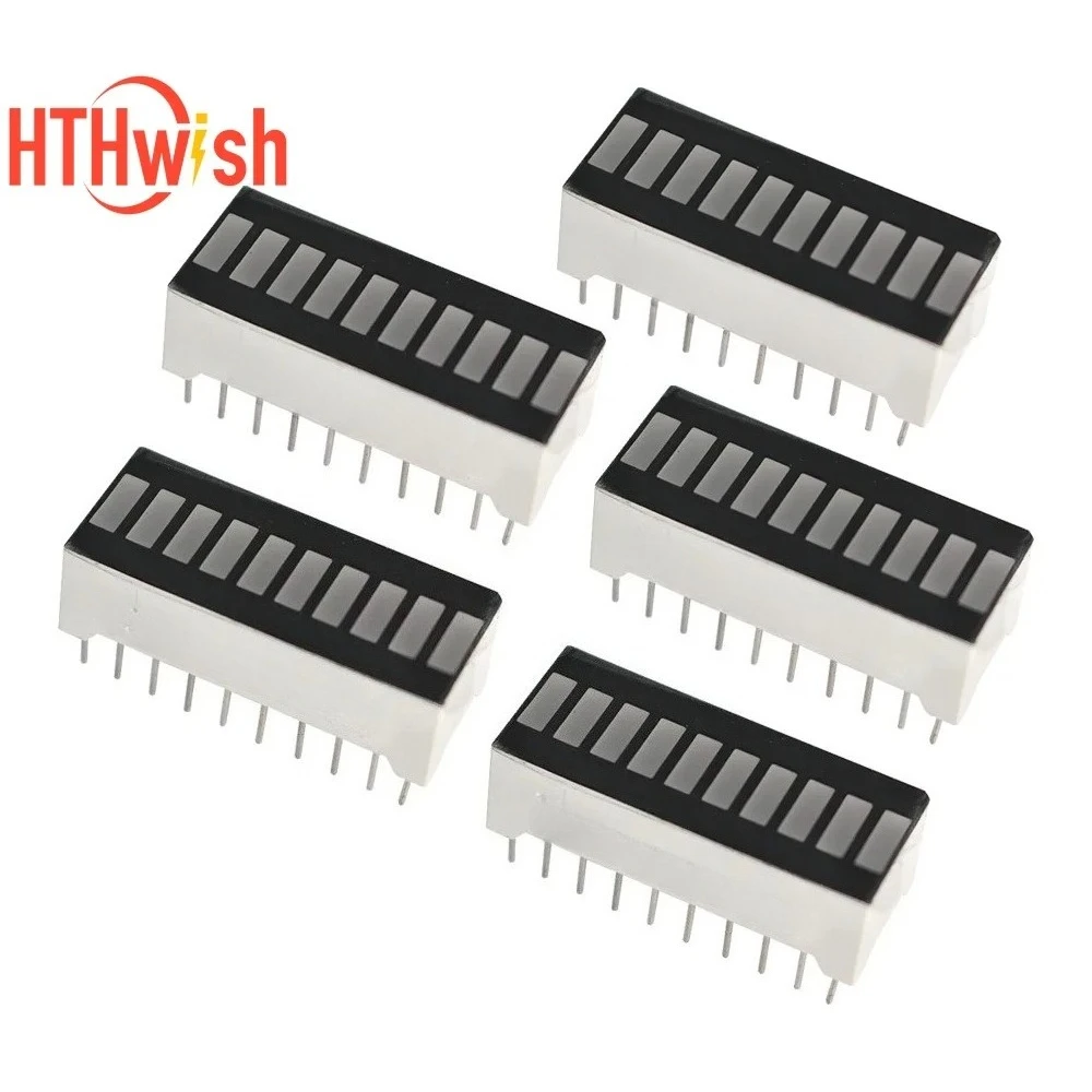5/10pcs LED Display Module 10 Segment Ultra Bright Bargraph Light Display Module higher quality Bar Graph  Red Green Blue