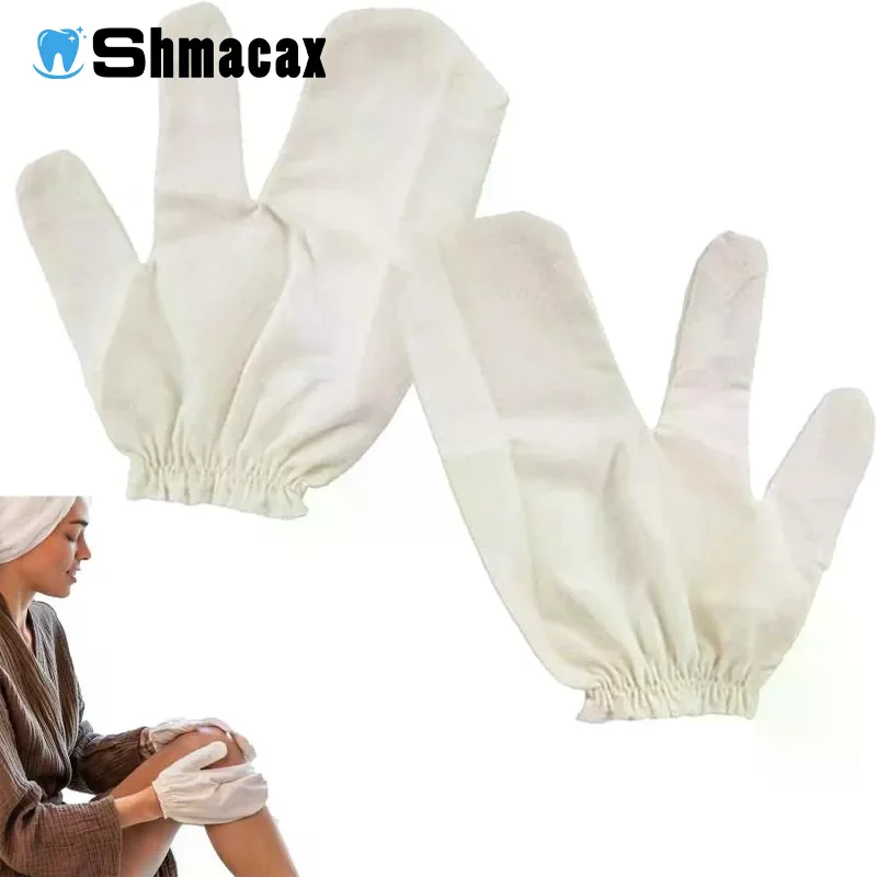 

1/2Pcs Gloves Raw-Silk Massage Gloves Massage 100% Raw-Silk Gloves Exfoliating Gloves Massage Shower Gloves