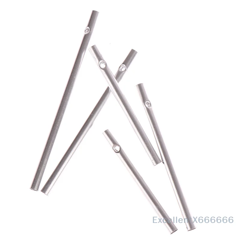 Silver Delicate Wind Chime Making Set 5 pcs of Different Length Wind Chime Tube Set Decoration
