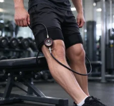 Thigh BFR Blood Flow Restriction Band with Pressure Display for Muscle Training And Rehabilitation Compression Strap