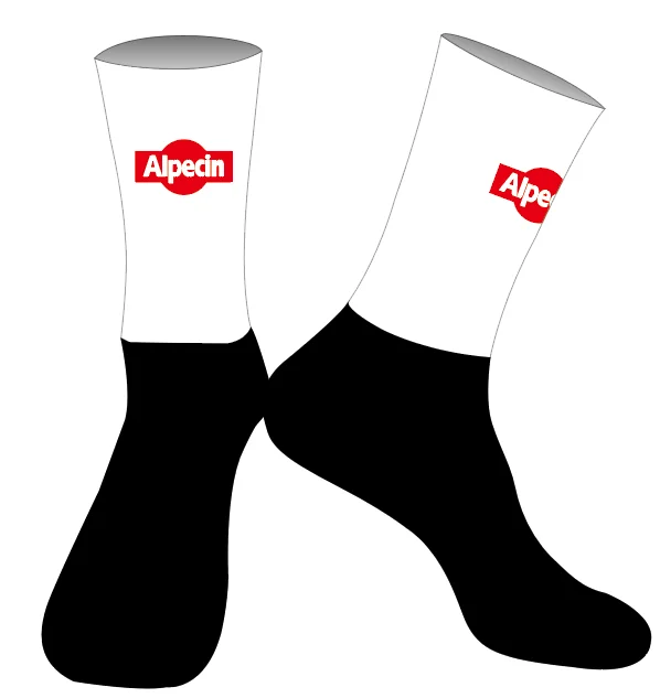 LASER CUT ONE PAIR 2024 ALPECIN DECEUNINCK  TEAM Cycling Socks Antislip Bike Bicycle Racing MITI Breathable Men and Women