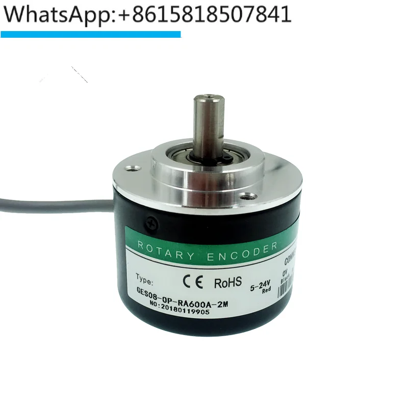 

Large torque photoelectric incremental encoder outer diameter 50 shaft diameter 8mm 5008 5208 100-600 pulse AB phase