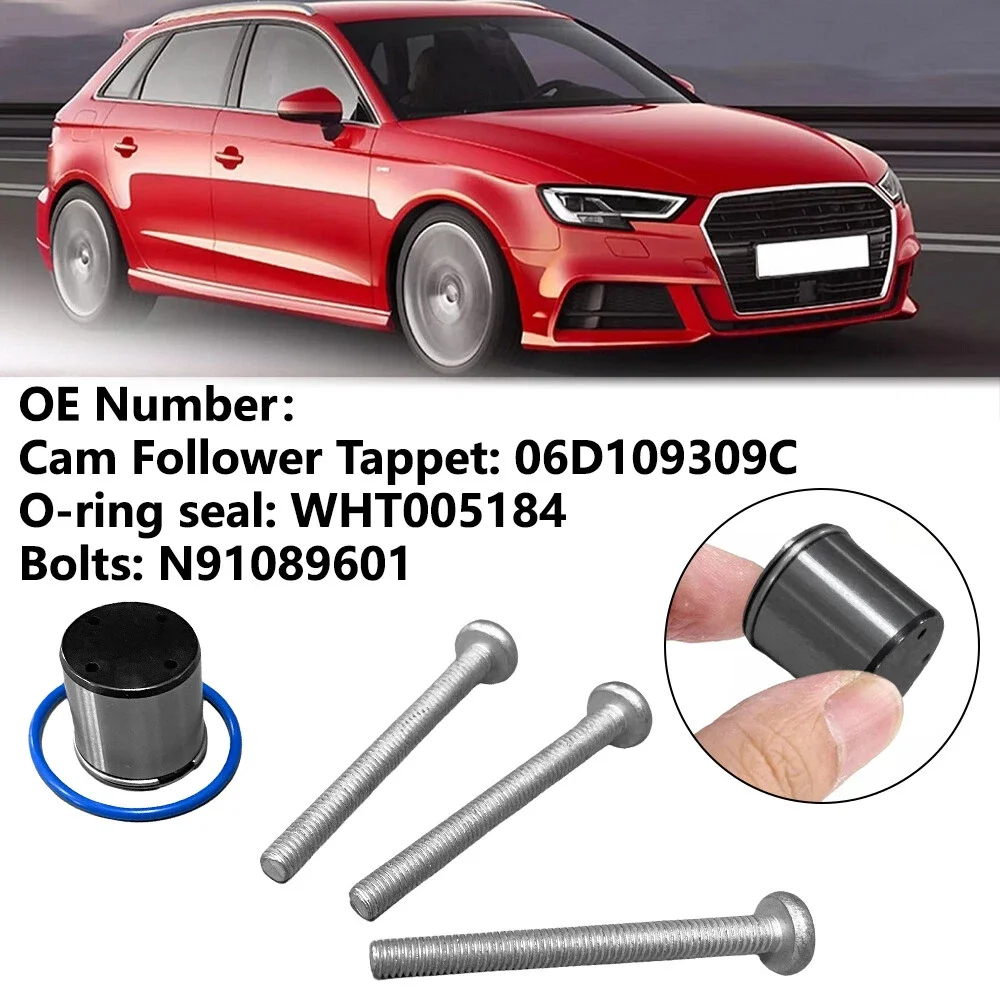 Car Fuel Pump Cam Follower Tappet Seal + Oring Kit For Audi Tt 2.0 Tfsi 2.0 Fsi Tts Chassis Parts Oil Seals & Other Seals Parts