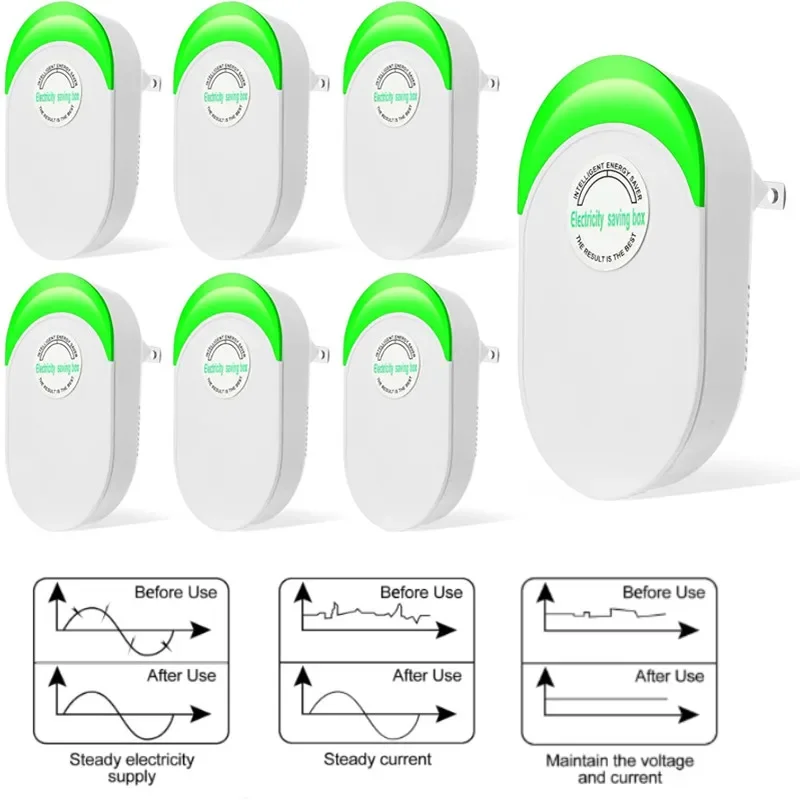 2025 New Energy Saving Device Intelligent Power Saver Electricity Saving Box US/EU Plug 90v-250v 30kw SD009 for Home Office