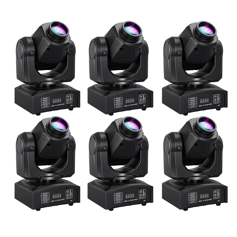 2/4/6 قطعة 60 واط تتحرك رئيس شعاع ستروب أضواء DJ ديسكو LED أضواء 8 نمط و 8 لون ضوء لعيد الميلاد الجماعات الداخلية #1