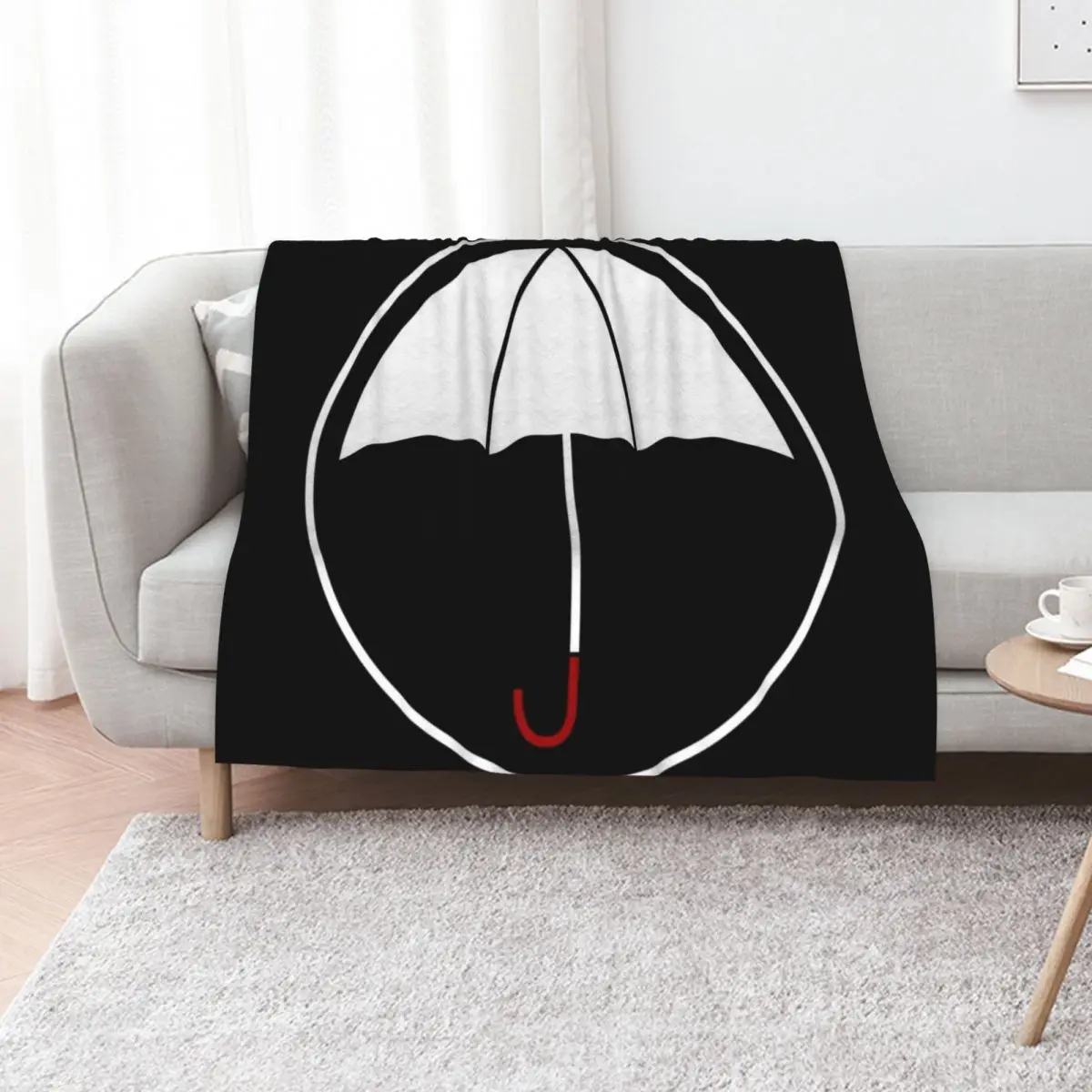 The Umbrella Academy - The Umbrella (White Variant) Throw Blanket Blankets For Bed Thin Beautifuls Travel Weighted Warm Blankets