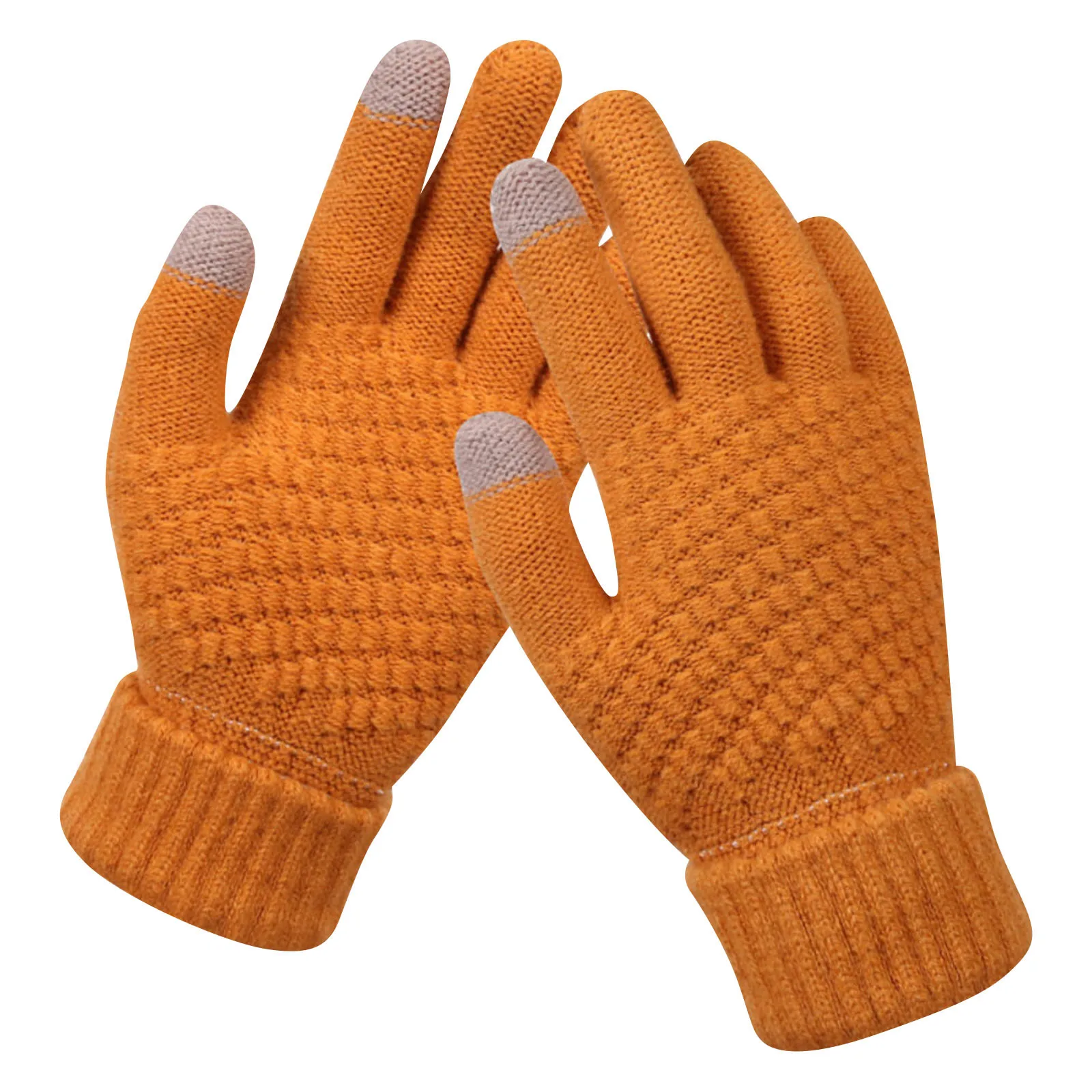Winter Touchscreen Knit Gloves Warm Stretchable Full-Finger Gloves For Men Women Daily Commute Outdoor Activities 2026 Trending