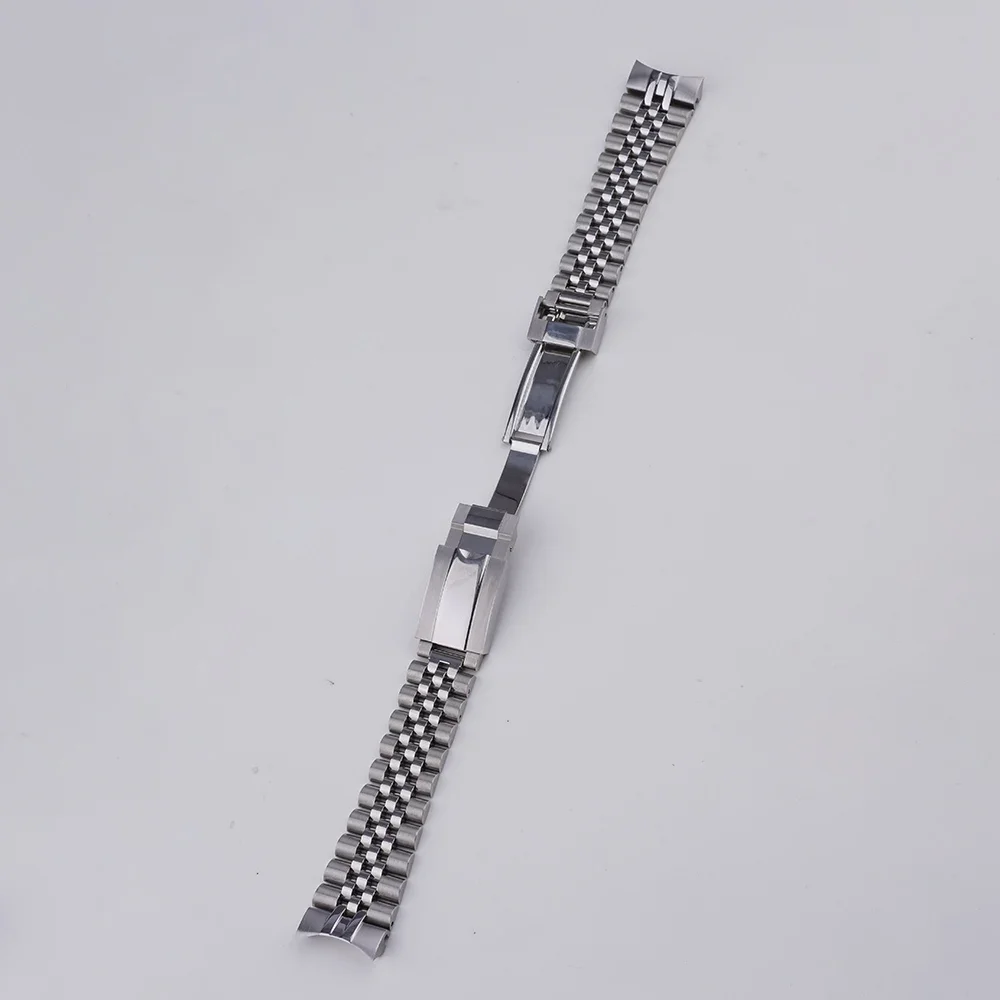 Rolamy 20mm Jubilee Strap For Seiko Prospex Alpinist SPB115 117 121 123 209 SARB013 15 Solid CurvedEnd Stainless Steel WatchBand