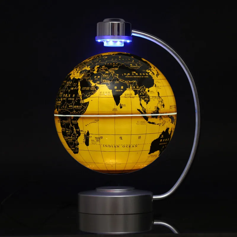 8-Inch large student constellation globe magnetic levitation ornament, suspended rotation touch switch power-off protection crea