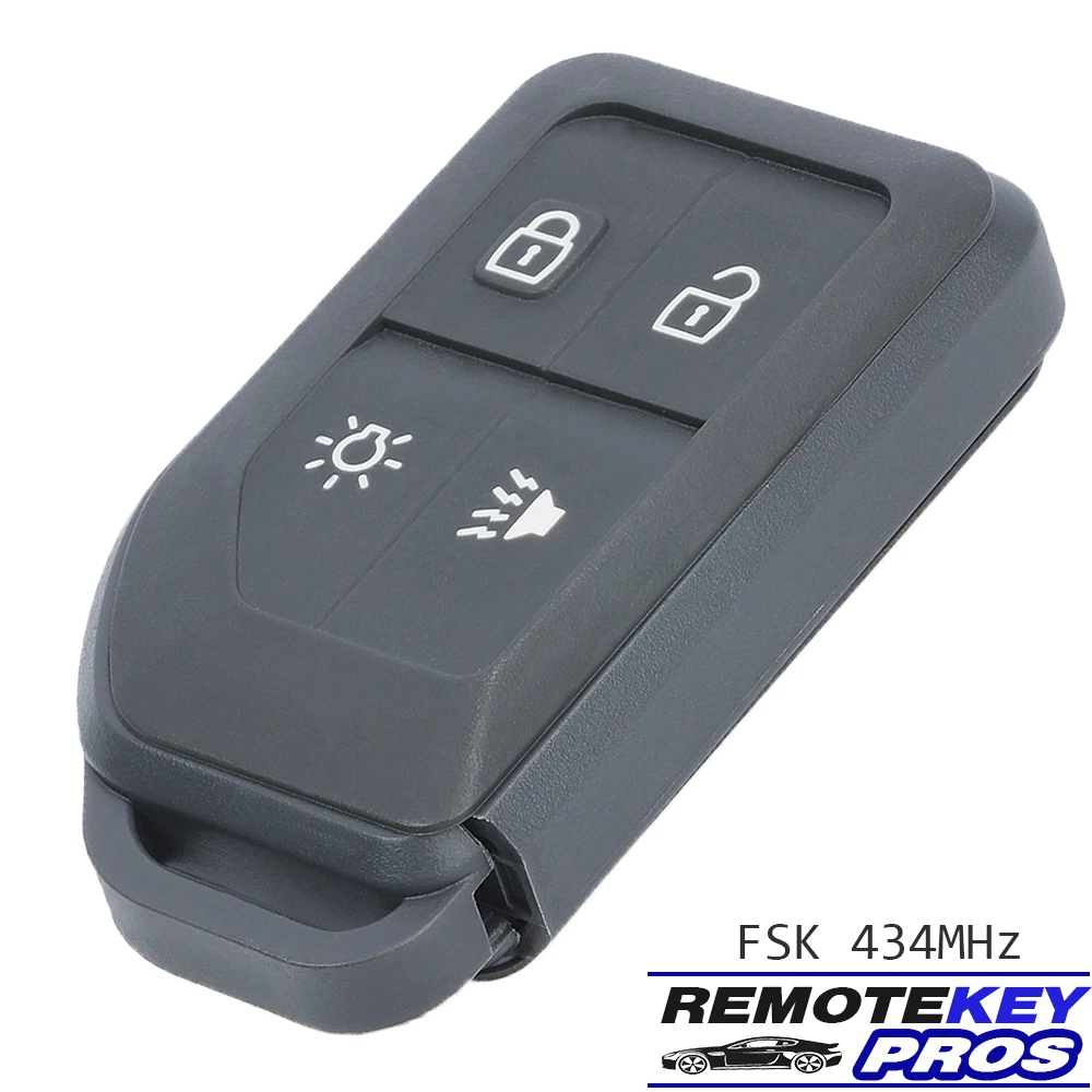 

DIYKEY FSK 434MHz 4 Buttons Remote Car Key for Volvo FM FH16 Truck Replacement Remote Control Fob