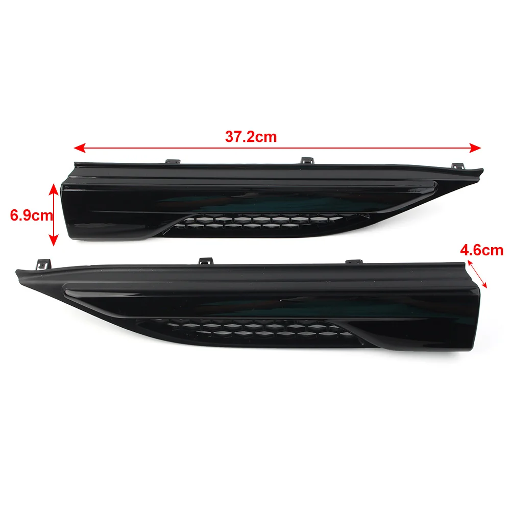 1 Pair Car Front Fender Side Grill Upper Molding Grille For Land Rover Range Rover Evoque 2012-2019 LR027318