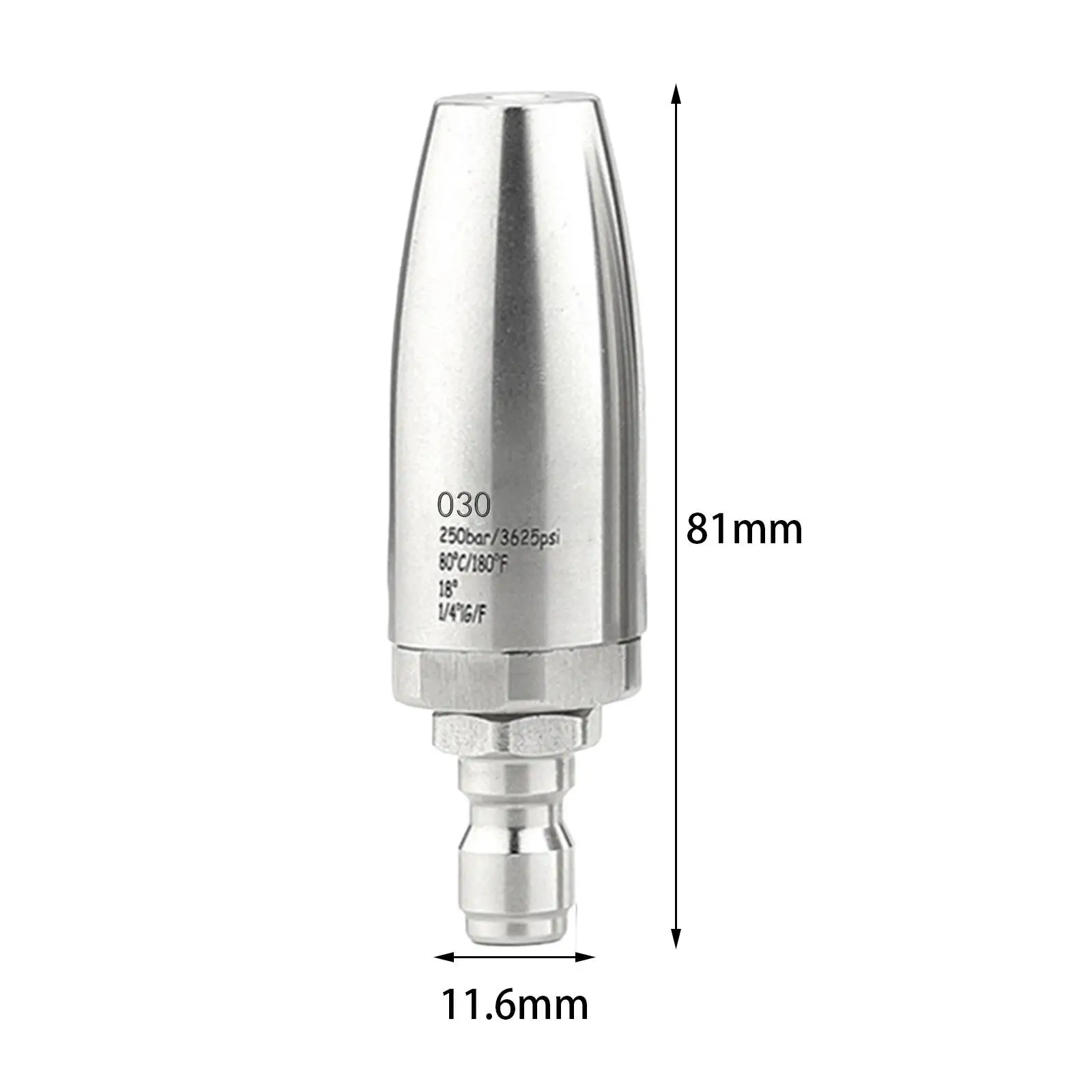 Pressure Washer Rotating Turbo Nozzle 3625 PSI Accessories Wear Resistant